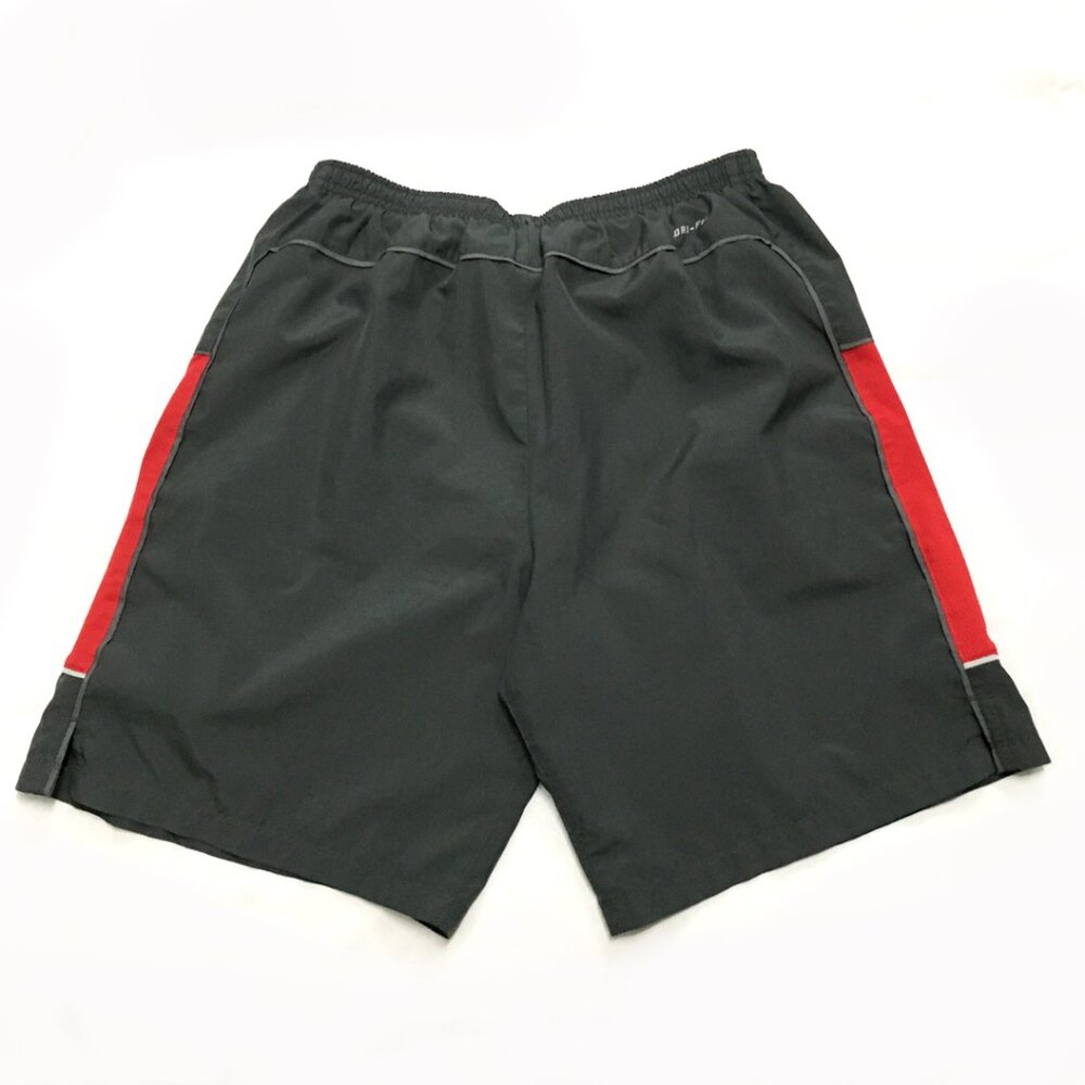 Nike Men's running shorts size medium gray & red - Picture 2 of 6